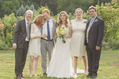 Reed and Ashley on their wedding along with their respective families. Know about Reed's personal life, affair, marriage, spouse, divorce